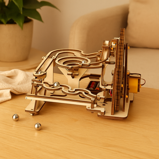 Frendorf | TrackMaster 3D-Kugelbahn-Puzzle – DIY mechanisches Bauset für Teenager und Erwachsene
