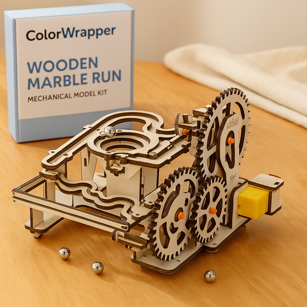 Frendorf | TrackMaster 3D-Kugelbahn-Puzzle – DIY mechanisches Bauset für Teenager und Erwachsene