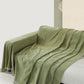 Chenille-Decke Fischgrat Quaste Sofaüberwurf