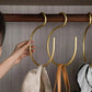 S-förmiger Kleiderbügel - Eleganter und Platzsparender Metall-Garderobenbügel (Set von 5)