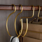 S-förmiger Kleiderbügel - Eleganter und Platzsparender Metall-Garderobenbügel (Set von 5)