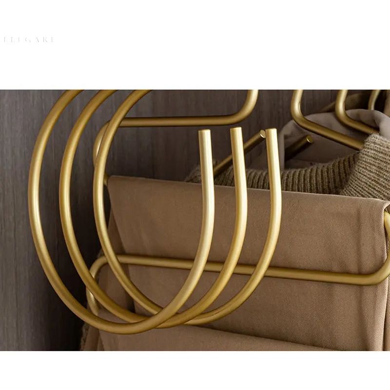 S-förmiger Kleiderbügel - Eleganter und Platzsparender Metall-Garderobenbügel (Set von 5)