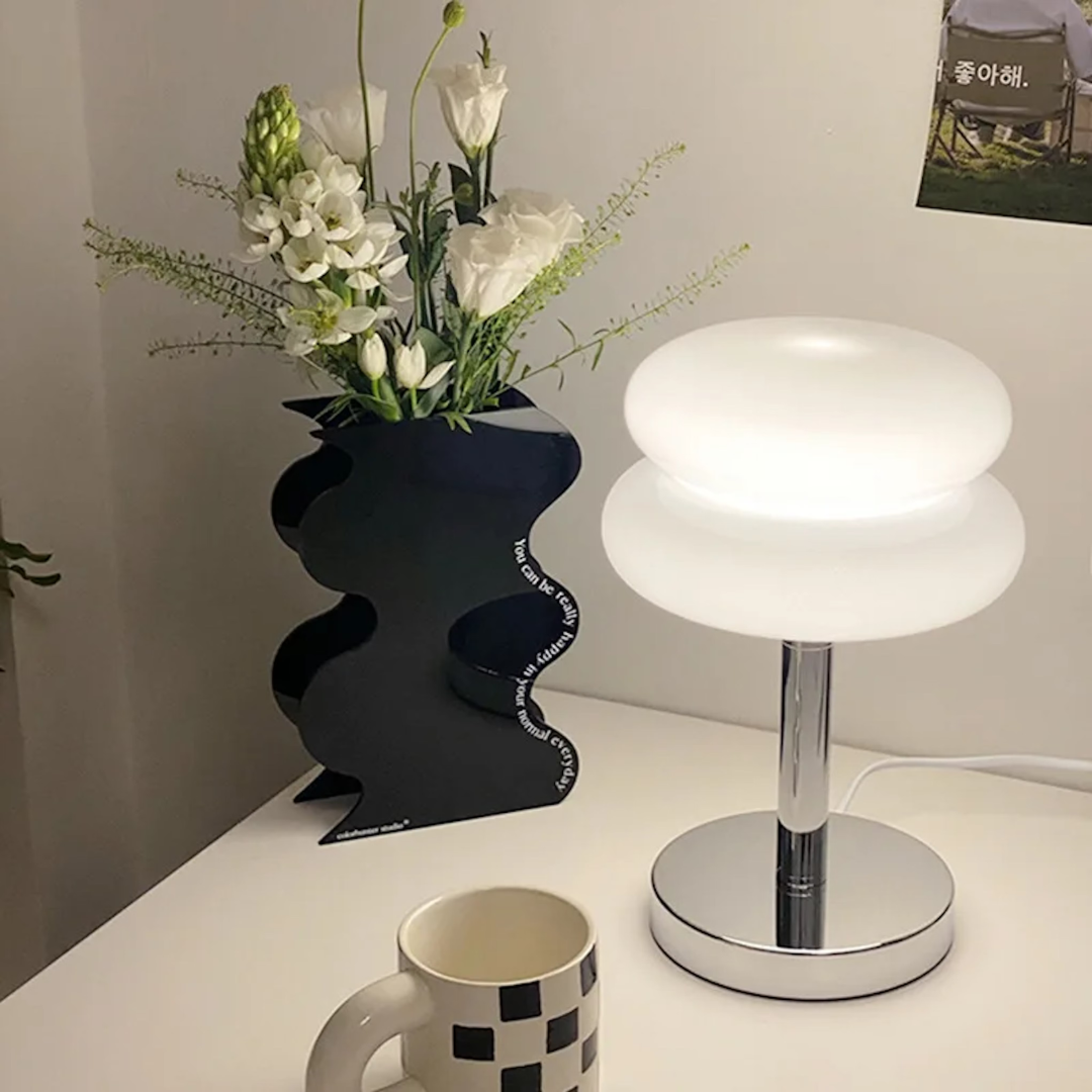 Chic Retro Glas Tischlampe