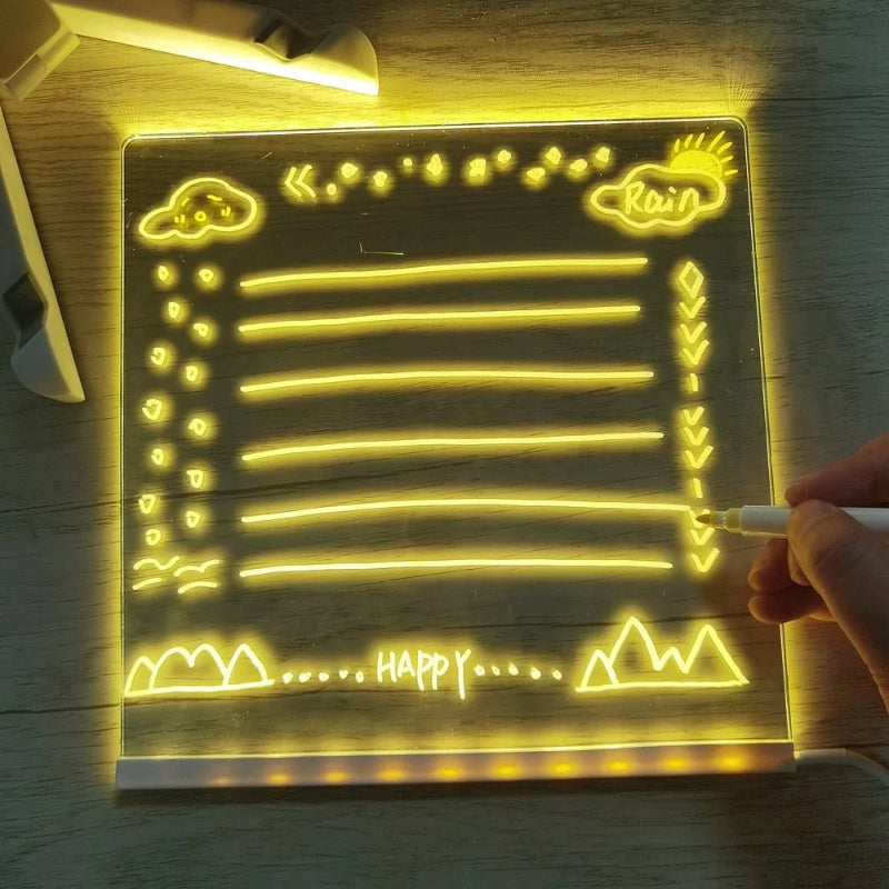 Kinder LED Notiztafel mit Farben