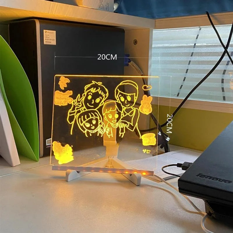 Kinder LED Notiztafel mit Farben