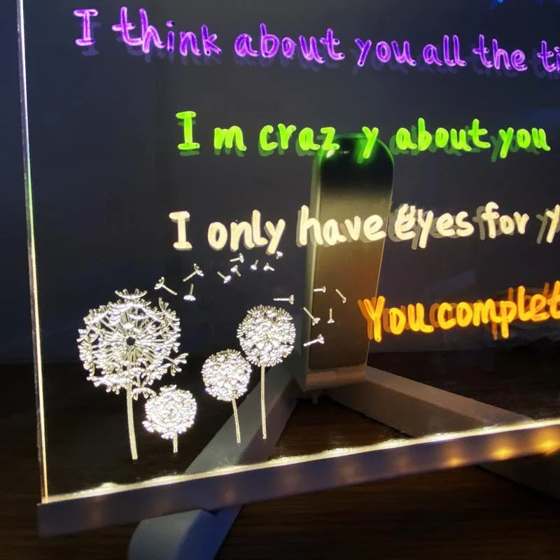 Kinder LED Notiztafel mit Farben