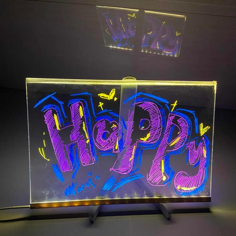 Kinder LED Notiztafel mit Farben
