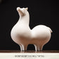 Chinesische weiße Porzellanpferdestatue Vintage Pferde Dekorative Keramikkunst Zen Kreative Ornamente Maskottchen