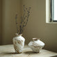 Chinesische Zen-Keramikvase, Wohnzimmer, Teezimmer, Studienblumenarrangement, Wabi-Sabi, Windhandgemacht, Vintage, Grobe Keramik,