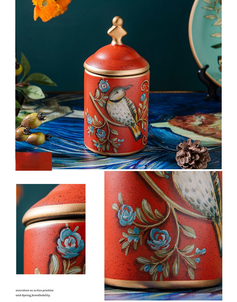 Chinesische Teedose aus Keramik, Retro-Steingut, luftdicht, Gong-Fu aus Keramik, für Süßigkeiten, Tee-Zeremonie-Zubehör