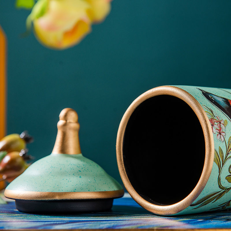 Chinesische Teedose aus Keramik, Retro-Steingut, luftdicht, Gong-Fu aus Keramik, für Süßigkeiten, Tee-Zeremonie-Zubehör