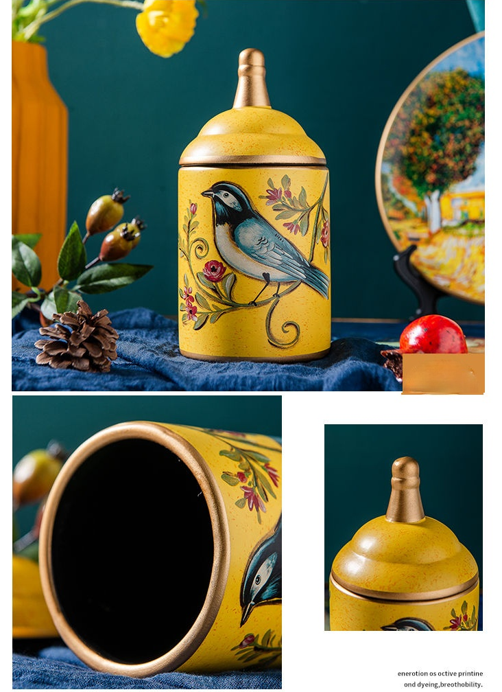 Chinesische Teedose aus Keramik, Retro-Steingut, luftdicht, Gong-Fu aus Keramik, für Süßigkeiten, Tee-Zeremonie-Zubehör