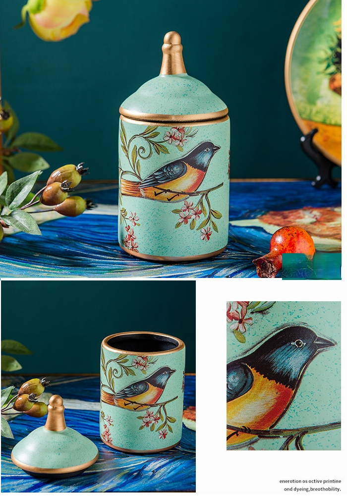 Chinesische Teedose aus Keramik, Retro-Steingut, luftdicht, Gong-Fu aus Keramik, für Süßigkeiten, Tee-Zeremonie-Zubehör