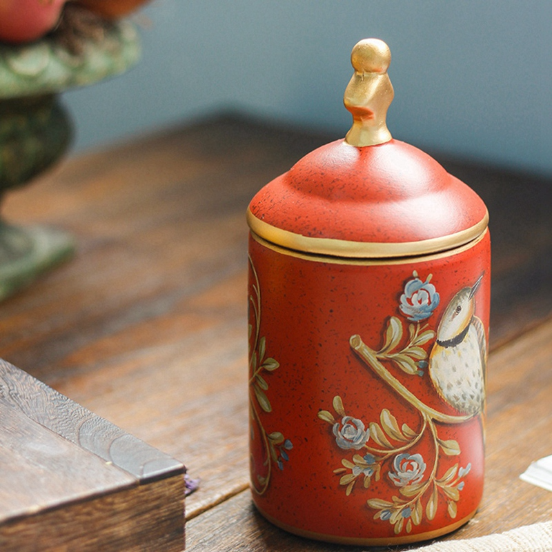 Chinesische Teedose aus Keramik, Retro-Steingut, luftdicht, Gong-Fu aus Keramik, für Süßigkeiten, Tee-Zeremonie-Zubehör