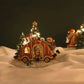 Weihnachtsdekorationen für das Zuhause Weihnachtsauto-Innendekor Figurine Weihnachtsmann Skulpturen mit Nachtlichtern Wachfigur Geschenke Neu