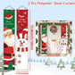 Weihnachts-Türdekoration Fröhliche Weihnachten Banner Dekoration für Zuhause 2023 Hängende Weihnachtsornament Navidad Frohes Neues Jahr 2024 Geschenk