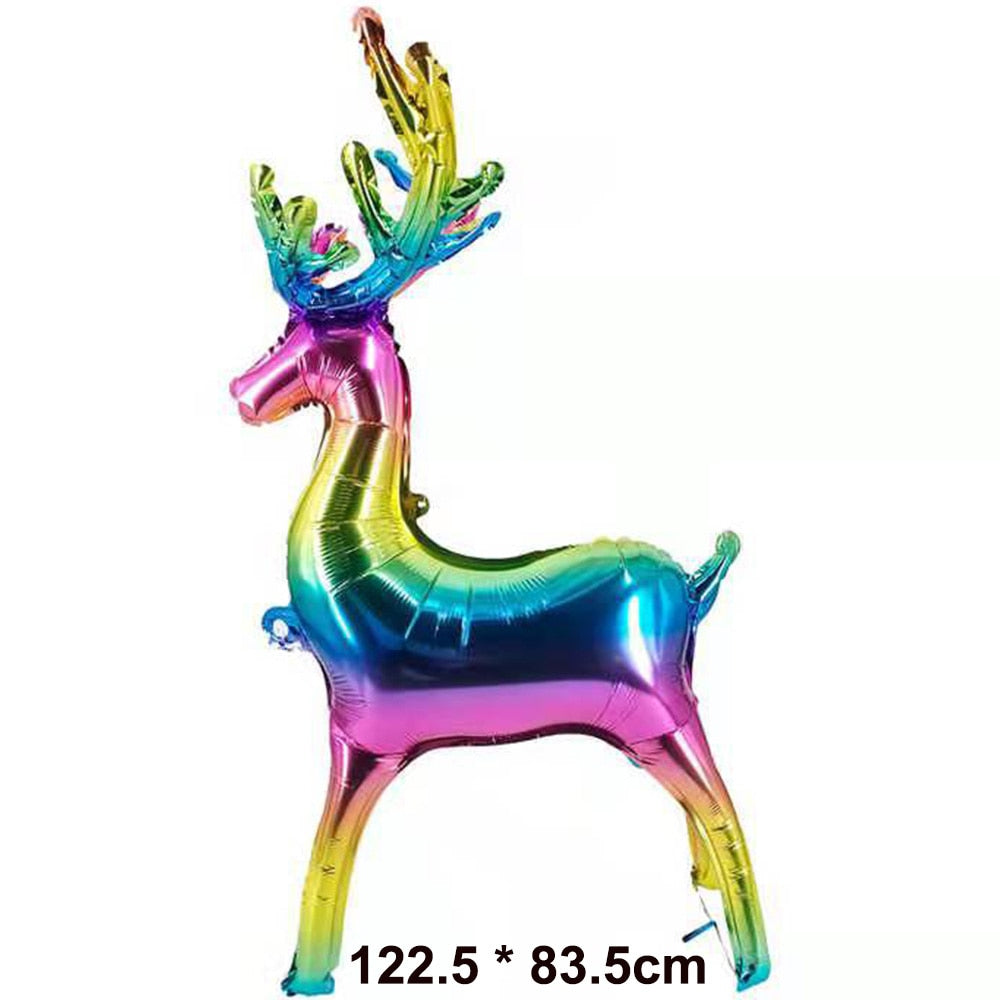 Weihnachtsfolie Santa Claus Ballons Schneemann Elch Weihnachtsbaum Ballons für Weihnachten aufblasbare Partydekorationen Wohnpartydesign
