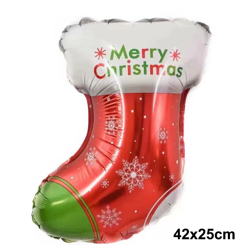 Weihnachtsfolie Santa Claus Ballons Schneemann Elch Weihnachtsbaum Ballons für Weihnachten aufblasbare Partydekorationen Wohnpartydesign