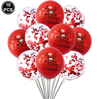 Weihnachtsfolie Santa Claus Ballons Schneemann Elch Weihnachtsbaum Ballons für Weihnachten aufblasbare Partydekorationen Wohnpartydesign