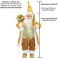 Weihnachten Große Weihnachtsmann Puppen Ornamente Stehende Weihnachtsmann Figurine Puppe Weihnachtsheimdekoration Kinder Geschenk navidad Heimdekoration