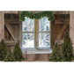 Weihnachtsfotografie Hintergrund Fotokall Fenster Baum Geschenk Party Dekor Hintergrund Porträt Fotografisch Kinder Foto Studio