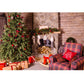Weihnachtsfotografie Hintergrund Fotokall Fenster Baum Geschenk Party Dekor Hintergrund Porträt Fotografisch Kinder Foto Studio