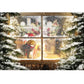 Weihnachtsfotografie Hintergrund Fotokall Fenster Baum Geschenk Party Dekor Hintergrund Porträt Fotografisch Kinder Foto Studio