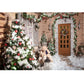 Weihnachtsfotografie Hintergrund Fotokall Fenster Baum Geschenk Party Dekor Hintergrund Porträt Fotografisch Kinder Foto Studio