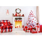 Weihnachtsfotografie Hintergrund Fotokall Fenster Baum Geschenk Party Dekor Hintergrund Porträt Fotografisch Kinder Foto Studio
