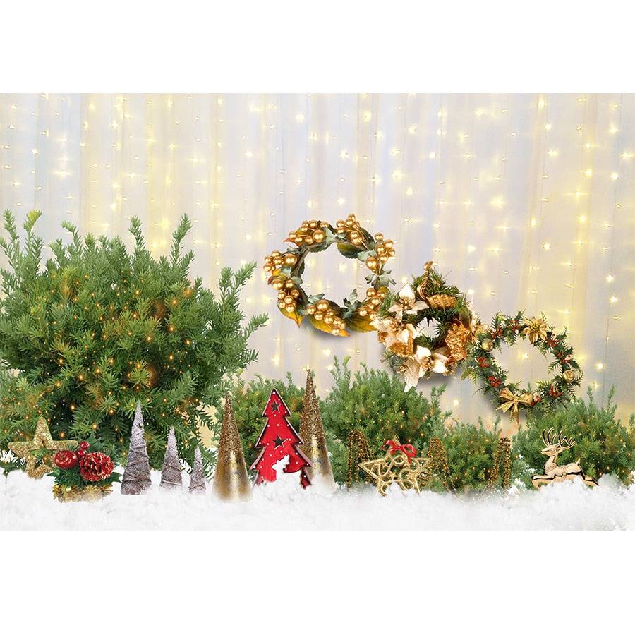 Weihnachtsfotografie Hintergrund Fotocall Fenster Baum Geschenk Party Dekor Hintergrund Portrait Fotografie Kinder Foto Studio