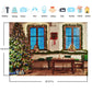 Weihnachtsfotografie Hintergrund Fotokall Fenster Baum Geschenk Party Dekor Hintergrund Porträt Fotografisch Kinder Foto Studio
