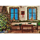 Weihnachtsfotografie Hintergrund Fotokall Fenster Baum Geschenk Party Dekor Hintergrund Porträt Fotografisch Kinder Foto Studio