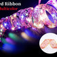 Weihnachtsband Feenlicht Weihnachtsdekoration DIY Schleifen Lichterbaumornamente für Zuhause 2023 Weihnachten Dekor Neujahr Navidad