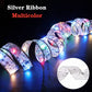 Weihnachtsband Feenlicht Weihnachtsdekoration DIY Schleifen Lichterbaumornamente für Zuhause 2023 Weihnachten Dekor Neujahr Navidad