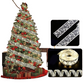 Weihnachtsband Feenlicht Weihnachtsdekoration DIY Schleifen Lichterbaumornamente für Zuhause 2023 Weihnachten Dekor Neujahr Navidad