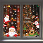 Weihnachten Santa Claus Fensteraufkleber Wanddekor Weihnachtsanhänger Frohe Weihnachten für Wohnkultur Neujahrsaufkleber 2023