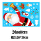 Weihnachten Santa Claus Fensteraufkleber Wanddekor Weihnachtsanhänger Frohe Weihnachten für Wohnkultur Neujahrsaufkleber 2023