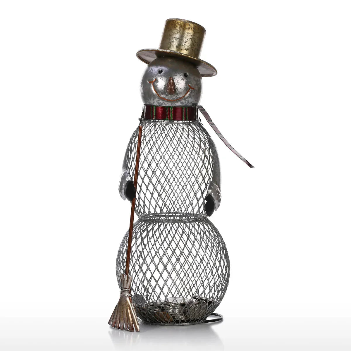 Weihnachts-Schneemann Korkbehälter Metall Handarbeiten Wohnkultur Praktische Handwerkskunst Weihnachtsgeschenk Küchen-Korklagerung Dekor