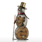 Weihnachts-Schneemann Korkbehälter Metall Handarbeiten Wohnkultur Praktische Handwerkskunst Weihnachtsgeschenk Küchen-Korklagerung Dekor