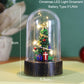 Weihnachts-Schneemann-Santa-Heißluftballon-Mikrolandschaftsornament mit LED-Licht Weihnachtsdeko für Zuhause Neujahr 2024 Navidad