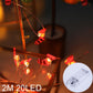 Weihnachts-Schneemann-Santa-Heißluftballon-Mikrolandschaftsornament mit LED-Licht Weihnachtsdeko für Zuhause Neujahr 2024 Navidad