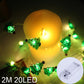 Weihnachts-Schneemann-Santa-Heißluftballon-Mikrolandschaftsornament mit LED-Licht Weihnachtsdeko für Zuhause Neujahr 2024 Navidad