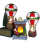 Weihnachts-Schneemann-Santa-Heißluftballon-Mikrolandschaftsornament mit LED-Licht Weihnachtsdeko für Zuhause Neujahr 2024 Navidad
