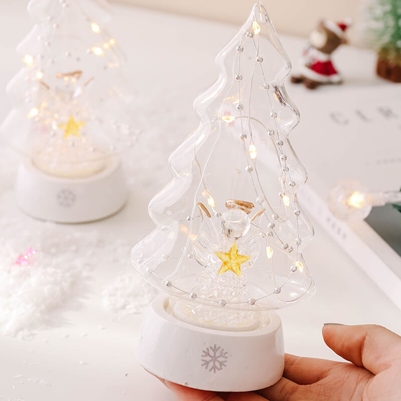 Weihnachtsglasengel Nachtlampe
