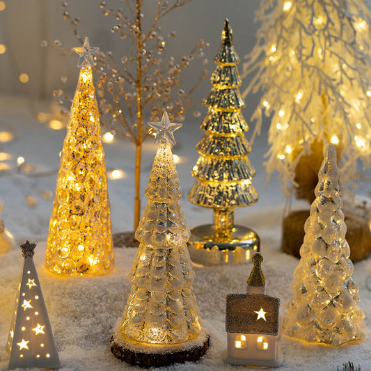 Weihnachtsbaum Glas Nachtlampe
