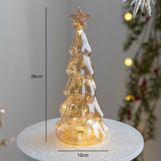 Weihnachtsbaum Glas Nachtlampe