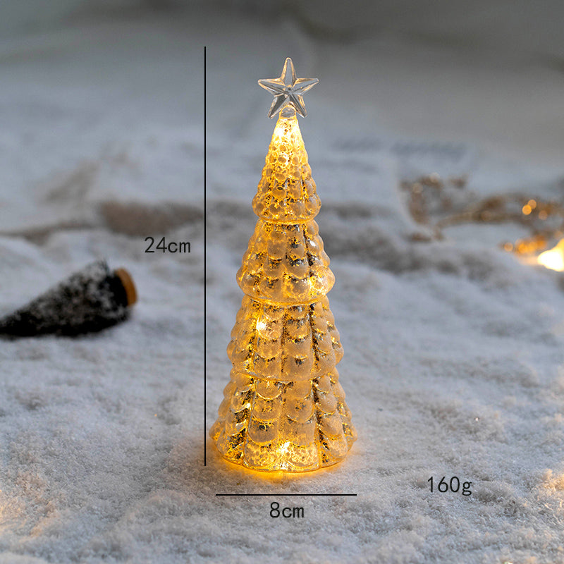 Weihnachtsbaum Glas Nachtlampe