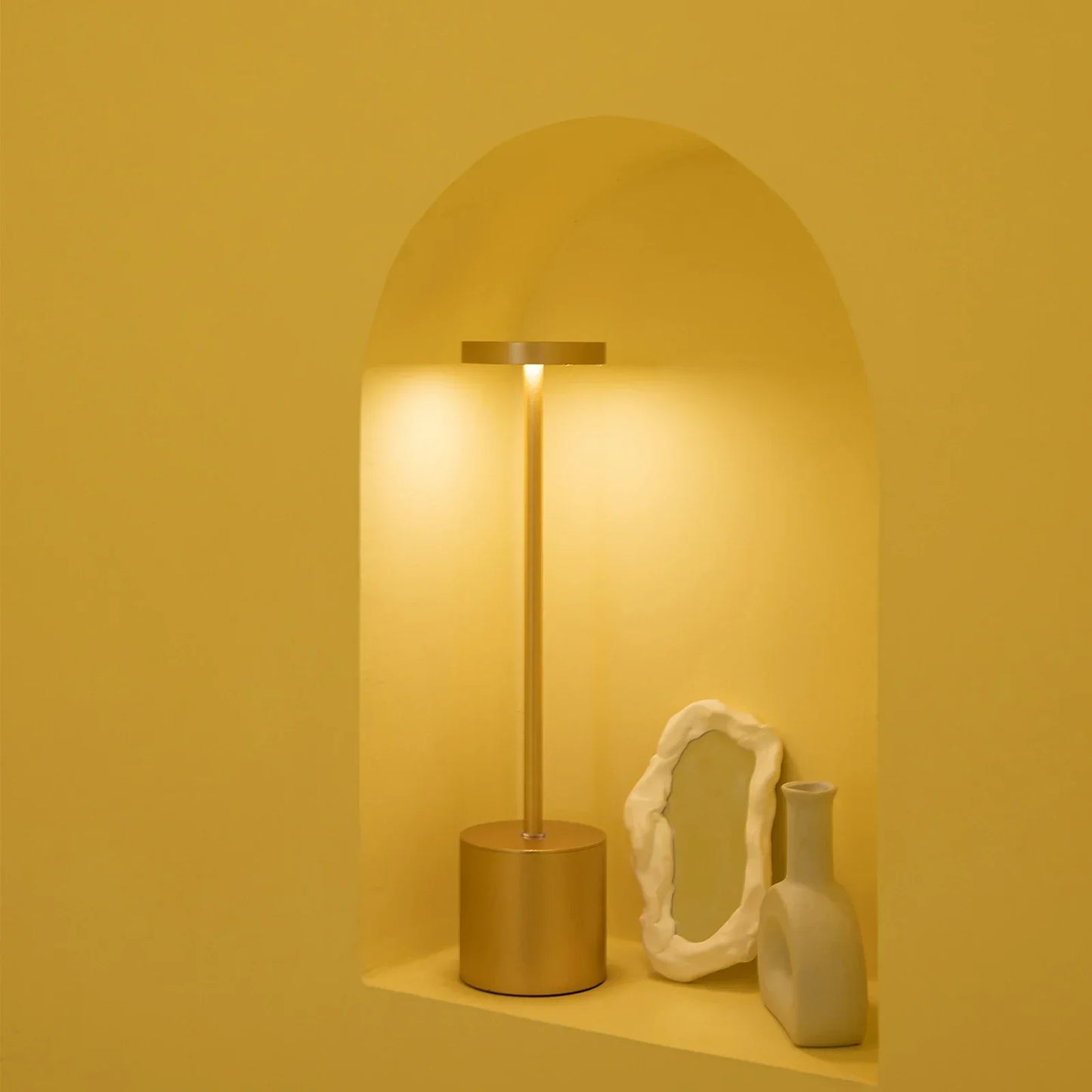 Klassische kabellose Lampe - Touch-Sensor-LED-Schreibtischlampe mit 3 einstellbaren Farbtemperaturen