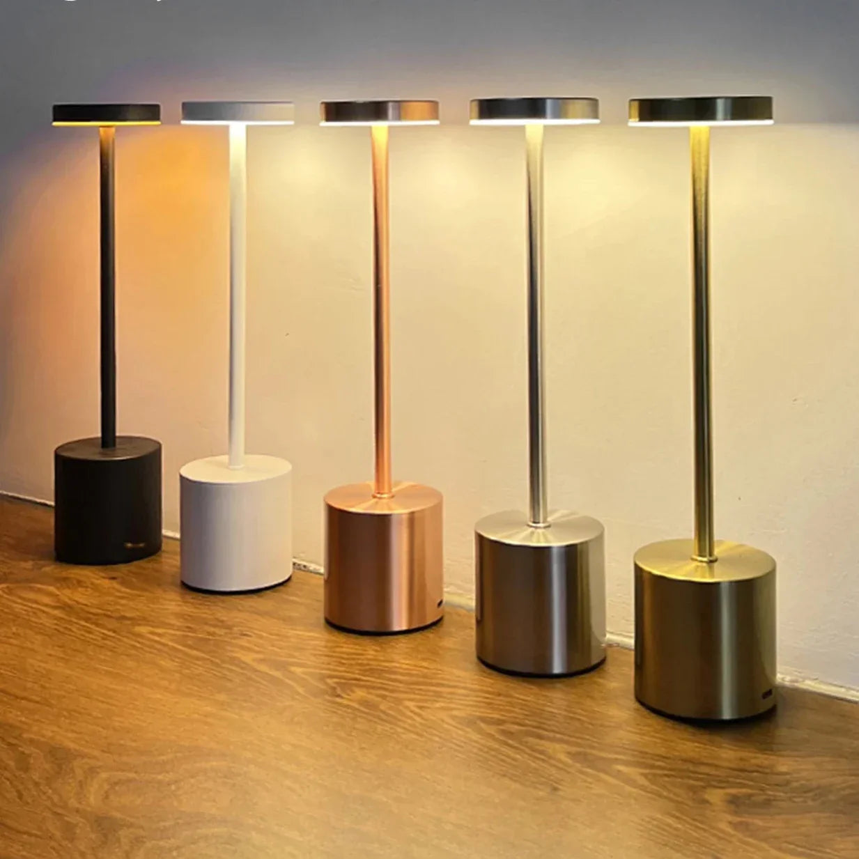 Klassische kabellose Lampe - Touch-Sensor-LED-Schreibtischlampe mit 3 einstellbaren Farbtemperaturen