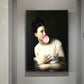 Klassische europäische Öl Frau Leinwand Spaß Lippen Stift Malerei Wand abstrakte Landschaft Wandkunst Drucke Poster Bilder Wohnkultur